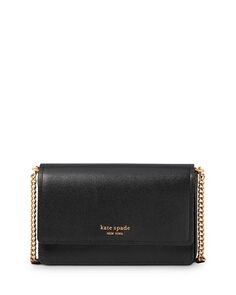 Кошелек Morgan из сафьяновой кожи через плечо kate spade new york, цвет Black