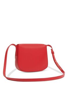 Классическое мини-кроссбоди с клапаном Mansur Gavriel, цвет Red