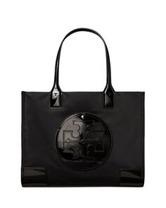 Миниатюрная нейлоновая сумка-тоут Ella Tory Burch, цвет Black