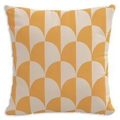 Декоративная подушка с рисунком, 20 x 20 дюймов Sparrow &amp; Wren, цвет Yellow