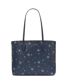 Большая сумка-тоут из ПВХ с принтом Bleecker Starlight kate spade new york, цвет Blue