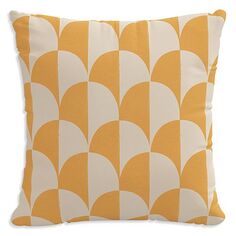 Декоративная подушка с рисунком, 18 x 18 дюймов Sparrow &amp; Wren, цвет Yellow