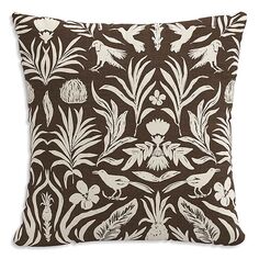Декоративная подушка с рисунком, 18 x 18 дюймов Sparrow &amp; Wren, цвет Brown