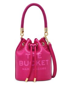 Кожаная сумка-мешок MARC JACOBS, цвет Pink