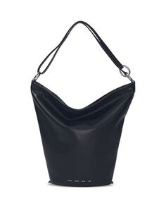 Кожаная весенняя сумка-ведро Proenza Schouler White Label, цвет Black