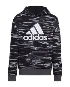 Толстовка с принтом Liquid Camo для мальчиков – Big Kid Adidas, цвет Black