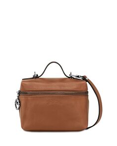 Кожаная сумка через плечо Le Pliage Xtra Vanity Longchamp, цвет Brown