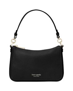 Кроссбоди-трансформер среднего размера Hudson из шагреневой кожи kate spade new york, цвет Black