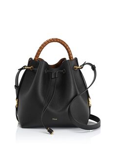 Кожаная сумка-мешок Marcie Chloe, цвет Black