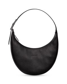 Сумка-хобо Roseau Essential Half Moon Longchamp, цвет Black