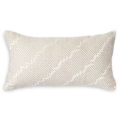 Декоративная подушка с вышивкой из коллекции Seduction, 11 x 22 дюйма Donna Karan, цвет Ivory/Cream Dkny