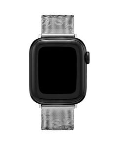 Apple Watch Сетчатый ремешок из нержавеющей стали с цветочным принтом, 38/40/41 мм Olivia Burton, цвет Silver