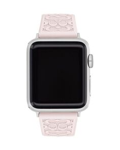 Apple Watch Силиконовый ремешок с розовым перламутром, 38/40/41 мм COACH, цвет Pink