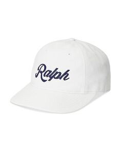 Шариковая кепка из саржи с аппликацией Polo Ralph Lauren, цвет White