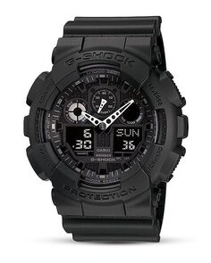 Большие аналогово-цифровые комбинированные часы G Shock, 55 x 51 мм G-Shock, цвет Black