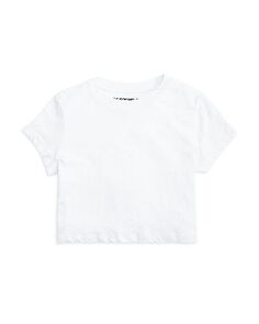 Укороченная хлопковая футболка Fearless для девочек – Big Kid KatieJnyc, цвет White
