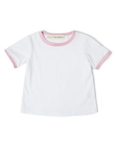 Классический топ-футболка Jack Tee Ringer для мальчиков — Baby, Little Kid, Big Kid Dotty Dungarees, цвет Pink