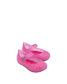 Туфли на плоской подошве Мэри Джейн с блестками и зигзагом Minicampap для девочек — для малышей Mini Melissa, цвет Pink