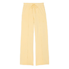 Спортивные брюки Victoria&apos;s Secret Pink Premium Fleece Wide-leg, светло-желтый