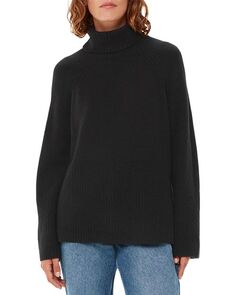 Фактурный свитер с высоким воротником Whistles, цвет Black