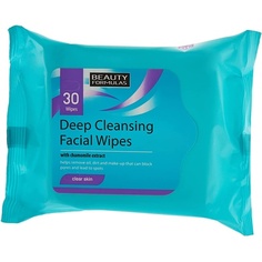 Салфетки для лица Clear Skin для глубокого очищения, 30 салфеток, Beauty Formulas