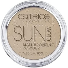 Матовая бронзирующая пудра Sun Glow, водостойкая, 9,5 г, средняя бронза, Catrice