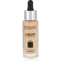 Eveline Liquid Control Hd Longstay Матирующий праймер 32 мл 040 Теплый бежевый, Eveline Cosmetics