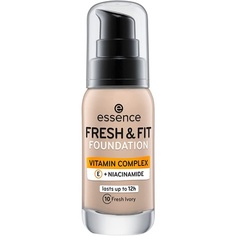 Fresh &amp; Fit Foundation 10 флюид для макияжа цвета слоновой кости, 30 мл, Essence