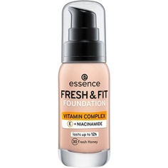 Fresh &amp; Fit Foundation 30 Fresh Honey Праймер-флюид под макияж для женщин, 30 мл, Essence