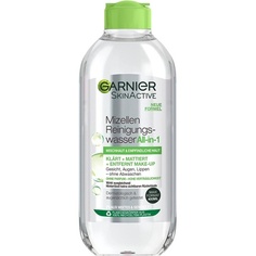 Мицеллярная очищающая вода для очищения лица для комбинированной и чувствительной кожи 400мл, Garnier