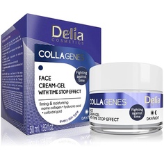 Коллагеновый крем для лица с антиоксидантным комплексом Коллоидное золото и коллаген 50мл, Delia Cosmetics