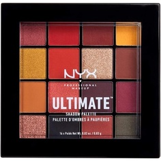 Nxy Professional Makeup Ultimate Палитра теней 16 мерцающих и металлических оттенков Phoenix 0.83G, Nyx Professional Makeup