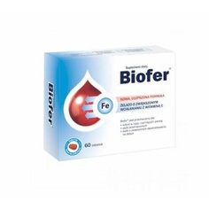 Добавка железа Biofer для улучшения всасывания и здоровья крови, 60 таблеток, Cederroth International
