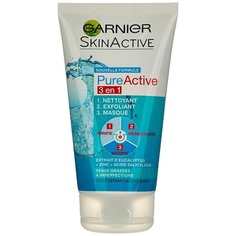 Pure Active Face Cleanser Маска-пилинг 3 в 1, Garnier