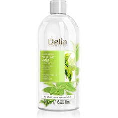 Очищающее мицеллярное очищающее средство для лица с экстрактом зеленого чая и маслом авокадо 500мл, Delia Cosmetics