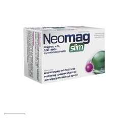 Neomag Slim Магний для нервной системы, сжигатель жира, потеря веса, 50 таблеток, Aflofarm