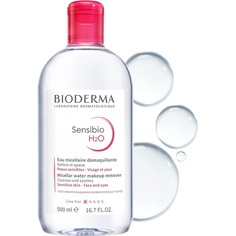 Sensibio H2O Solution Мицеллярное очищающее средство для снятия макияжа 500 мл, Bioderma