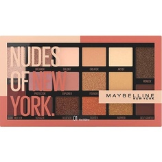 Палитра теней для век Nudes, 16 оттенков, Maybelline New York