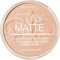 Компактная пудра для лица London Stay Matte 007 Мохер 14G, Rimmel