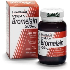 Бромелайн 500 мг 30 растительных капсул, Healthaid