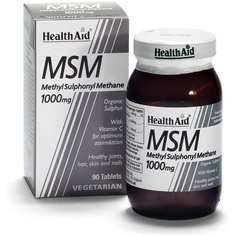 Вегетарианские таблетки Msm 1000 мг, 90 шт., Healthaid