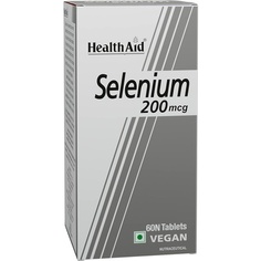 Селен, 200 мкг, веганские таблетки с пролонгированным высвобождением, 60 шт., Healthaid