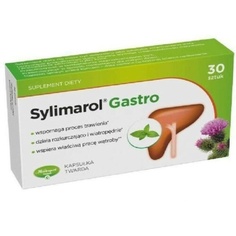 Силимарол Гастро защищает ткани печени от расстройств пищеварения, 30 капсул, Herbapol