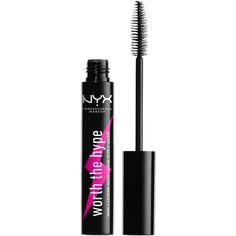 Тушь для ресниц Worth The Hype, придающая объем и удлинение, черная, 7 мл, Nyx Professional Makeup