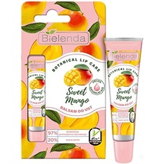 Бальзам для губ Botanical Lip Care, 10 г, для веганов, сладкое манго, Bielenda