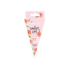 Восстанавливающий бальзам для губ Sweet Lips с маслом персика и ши, 3,8 г, Bielenda