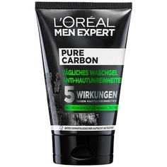 Paris Men Expert Средство для умывания лица для мужчин с загрязненной кожей Pure Carbon Средство для умывания против дефектов кожи 1 X 100 мл, L&apos;Oreal LOreal