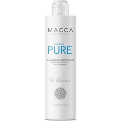 Clean &amp; Pure Sensitive Очищающее молочко Нежное очищающее средство для лица для сухой и чувствительной кожи 200мл, Macca Beauty Meets Science