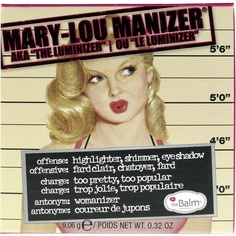 Мерцающие тени для век Mary-Lou Manizer Highlighter, Thebalm