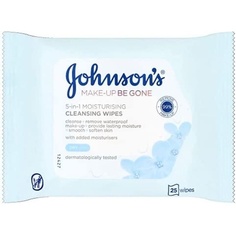 Уход за лицом Makeup Be Gone увлажняющие 25 салфеток, Johnson&apos;S Johnsons